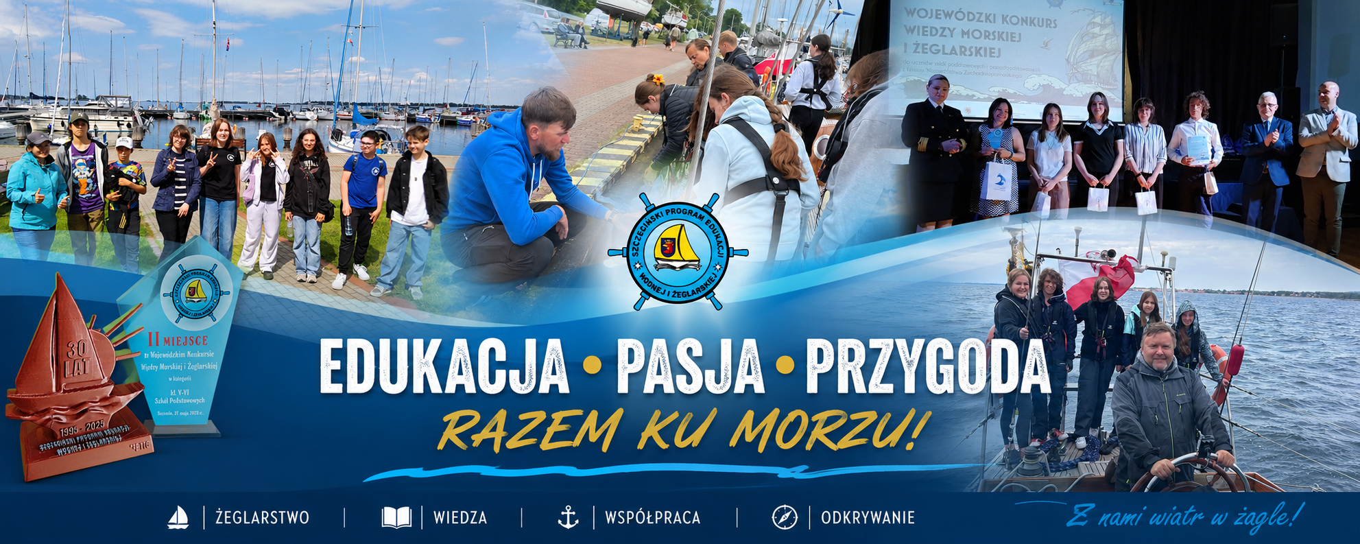 Plakat - razem na morzu