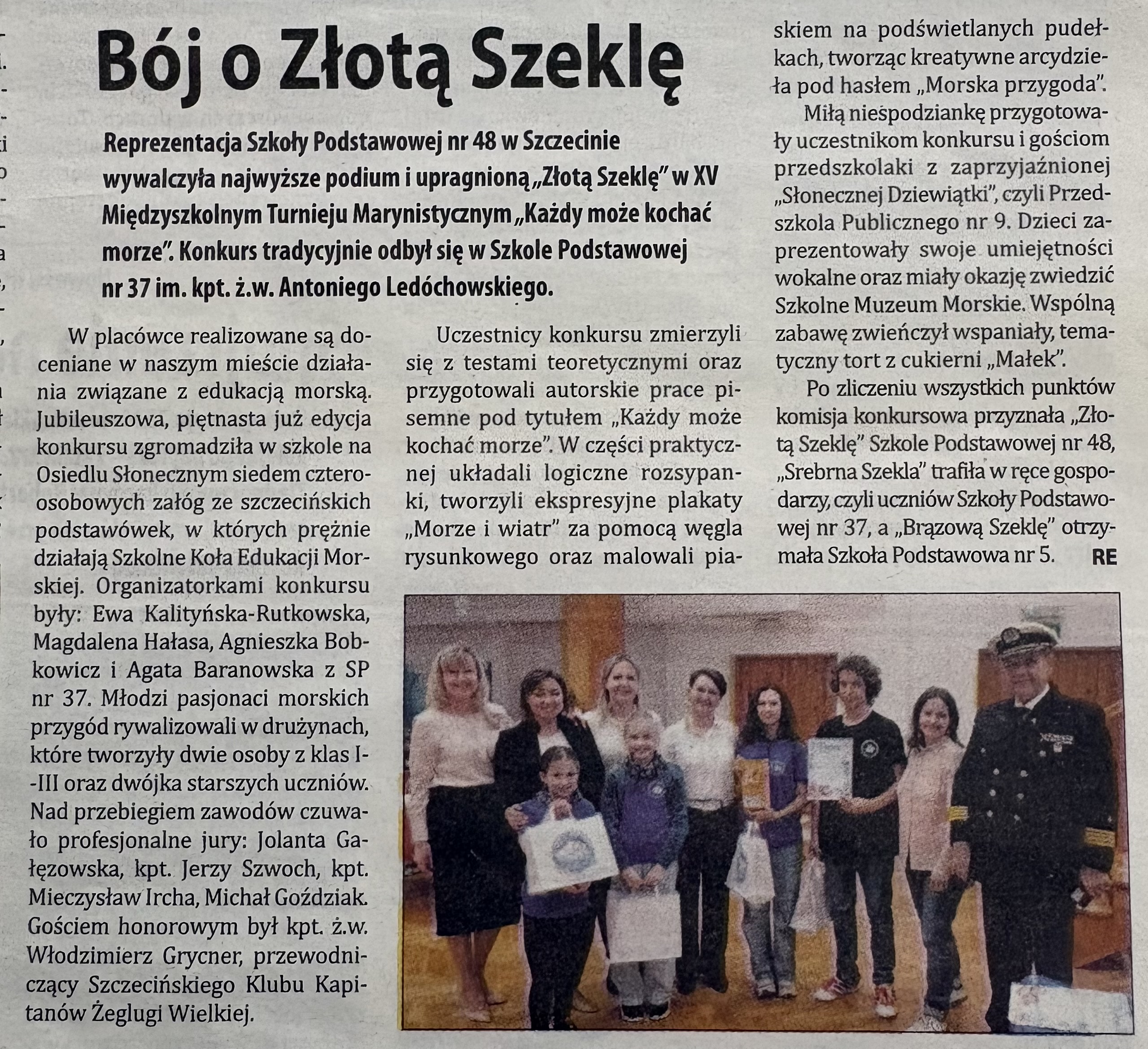 artykuł z gazety Bój o Złotą Szeklę